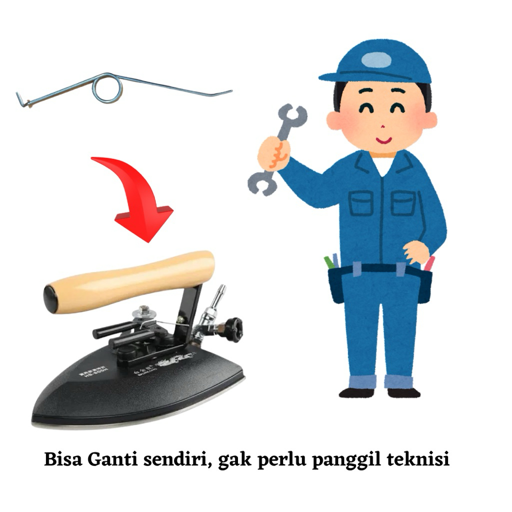 Kawat Per Setrika Uap Geser Per Setrika Uap Boiler Spring Pegas Setrika Uap Boiler Laundry