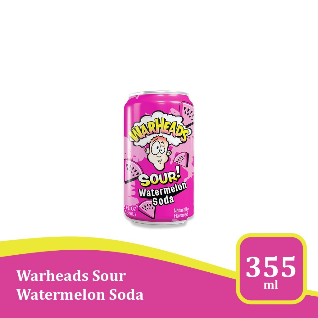 

Warheads Soda Watermelon 12 fl oz - Minuman impor USA