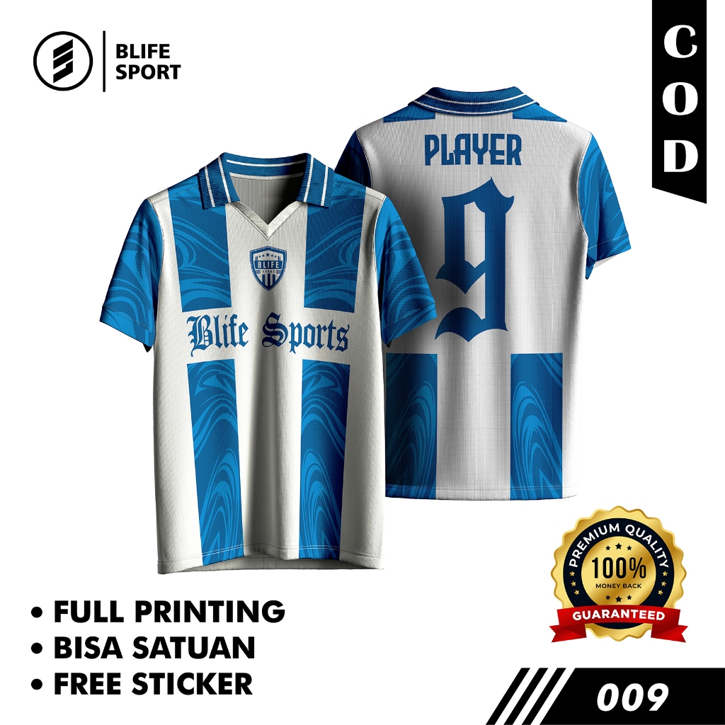 [ COD BISA SATUAN ] JERSEY FUTSAL/BOLA CUSTOM FULL PRINTING.