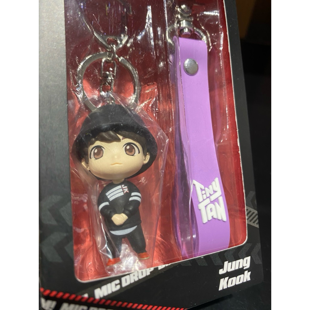 [ORI] Jungkook BTS TinyTAN Figure Key Ring MIC Drop - Official Authentic Figurines