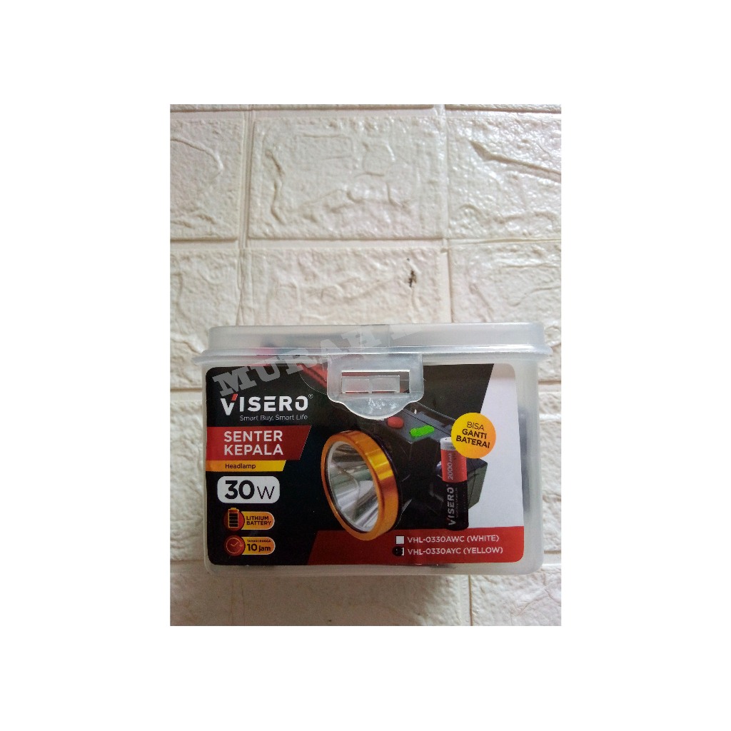 SENTER KEPALA VISERO VHL-0330 30W CAHAYA KUNING/WARM