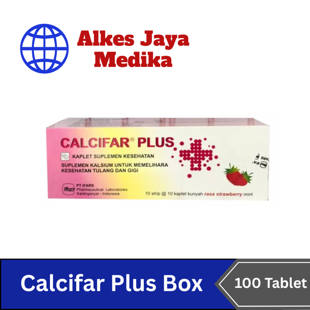 Calcifar Plus Box Isi 100 Tablet - Vitamin Kalsium