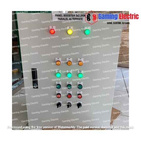 Panel booster 3x2.2kw paralel alternate