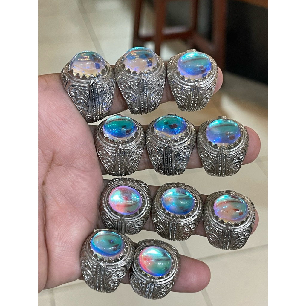 CINCIN BATU KALIMAYA PELANGI/ INDIA (12x10) 1 KODI