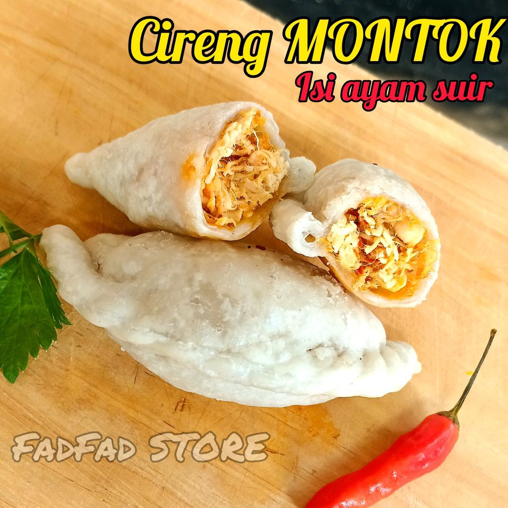 

[6 PCS] Ready Stok Cireng MONTOK PREMIUM Cireng isi Ayam Suwir Pedas Nikmat