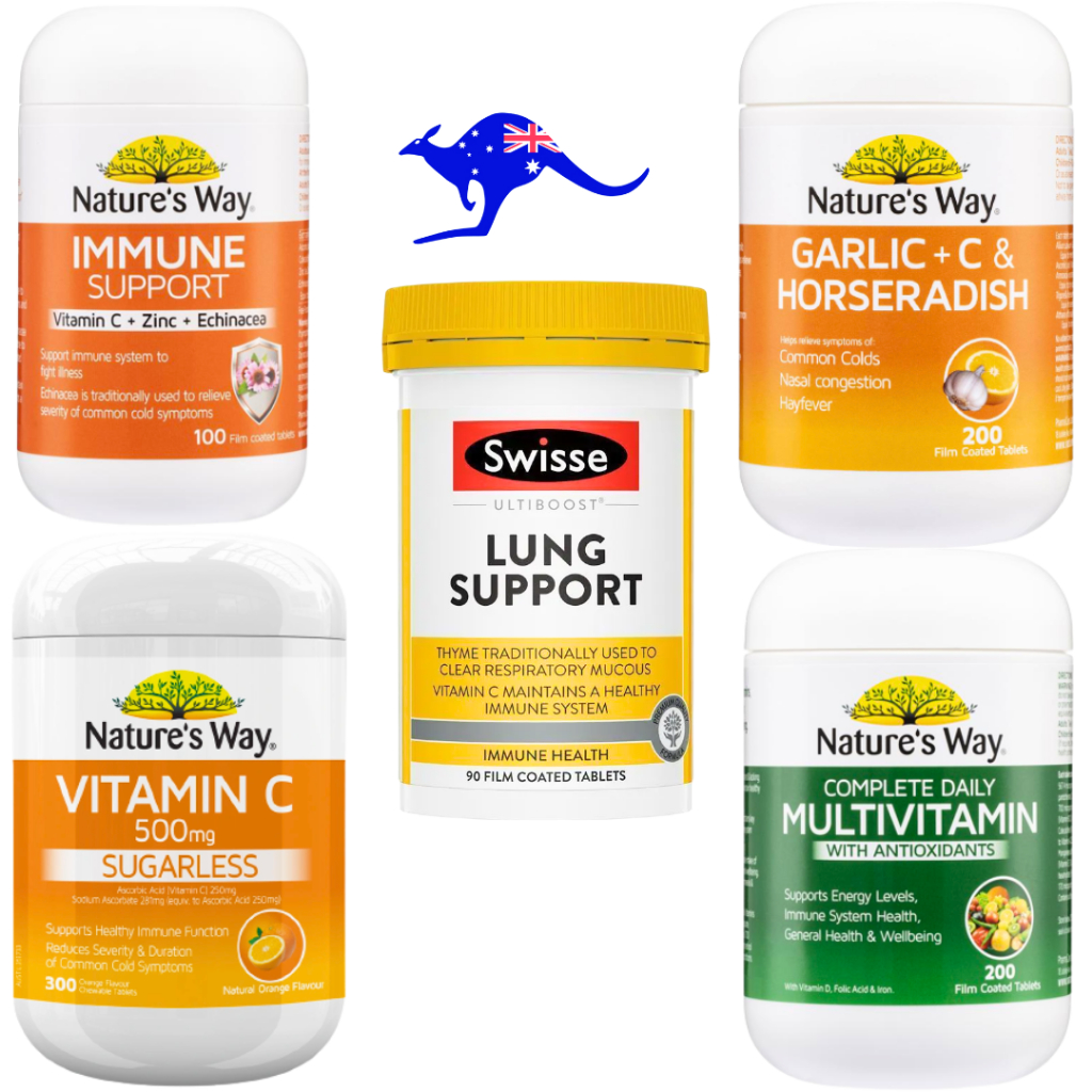 Nature's Way Vitamin C 500mg 500 mg 300 Tablets Nature s / Natures Way Immune Support 100 Tablet wit