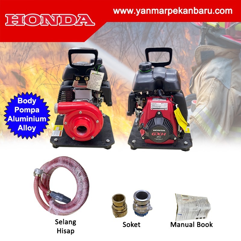 Mesin Pompa Air Pemadam Portable Fire Pump HONDA GXH 50 Mini Striker Body Aluminium