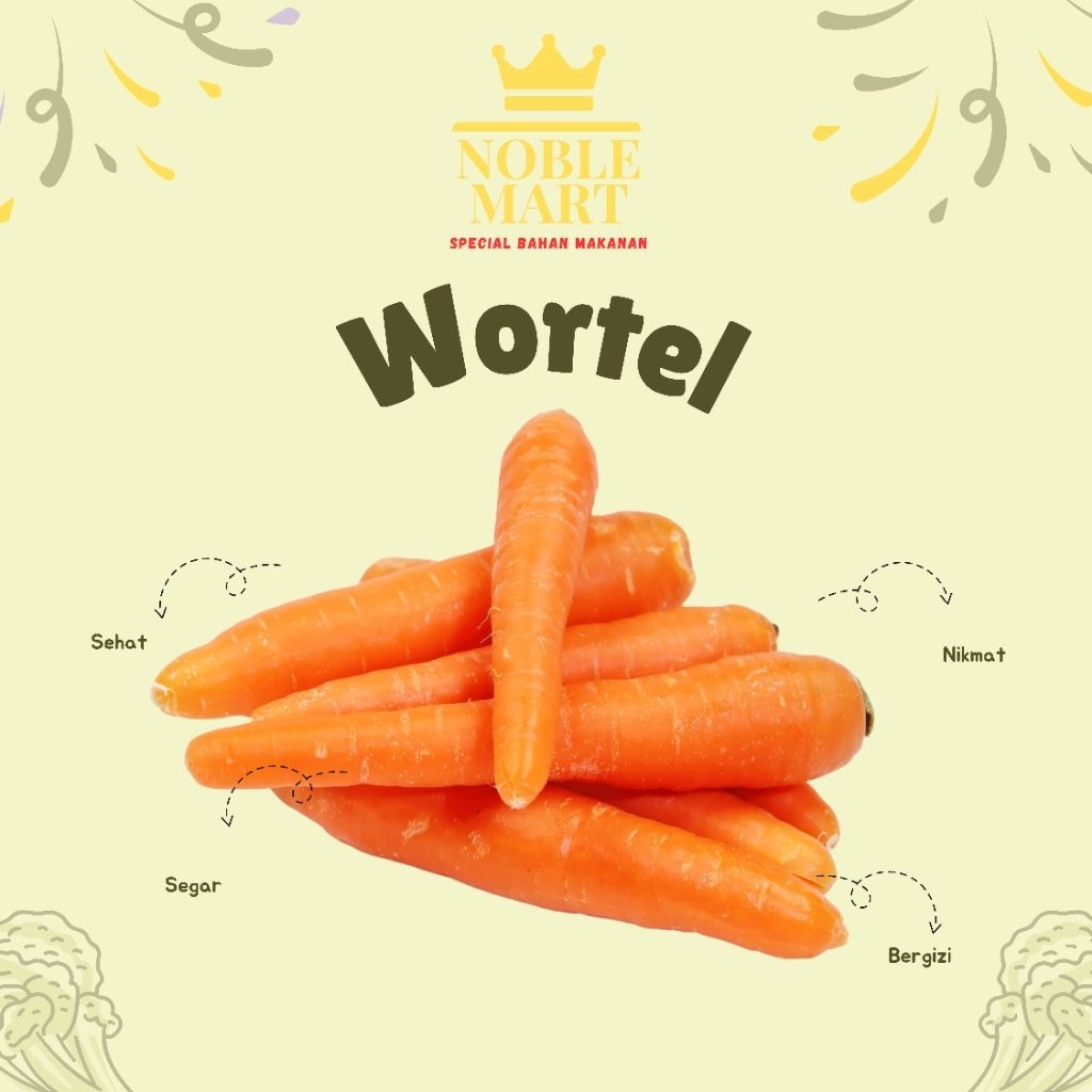 

Wortel | 100-250gr | Fresh Bergaransi - Noble Food