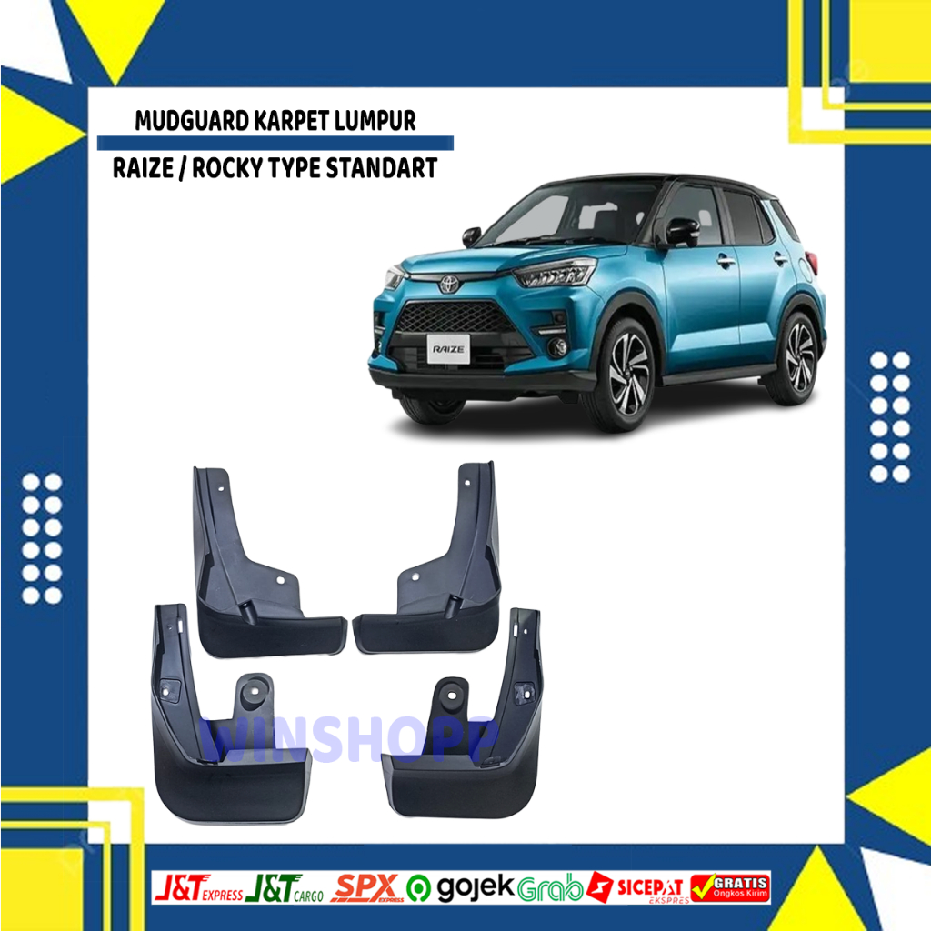 MUDGUARD KARPET LUMPUR RAIZE/ROCKY TYPE STANDAR