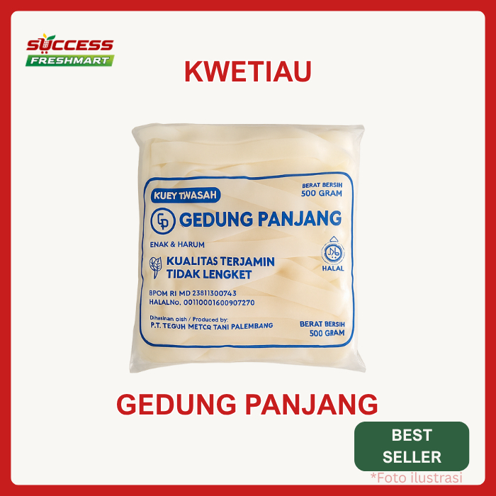 

Kwetiau Cap Gedung Panjang 500 Gr