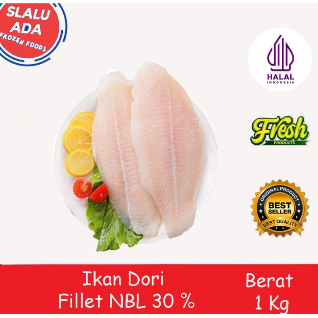 

ikan dori fillet 1kg isi 4pcs nbl 30 dan bersih [halal]