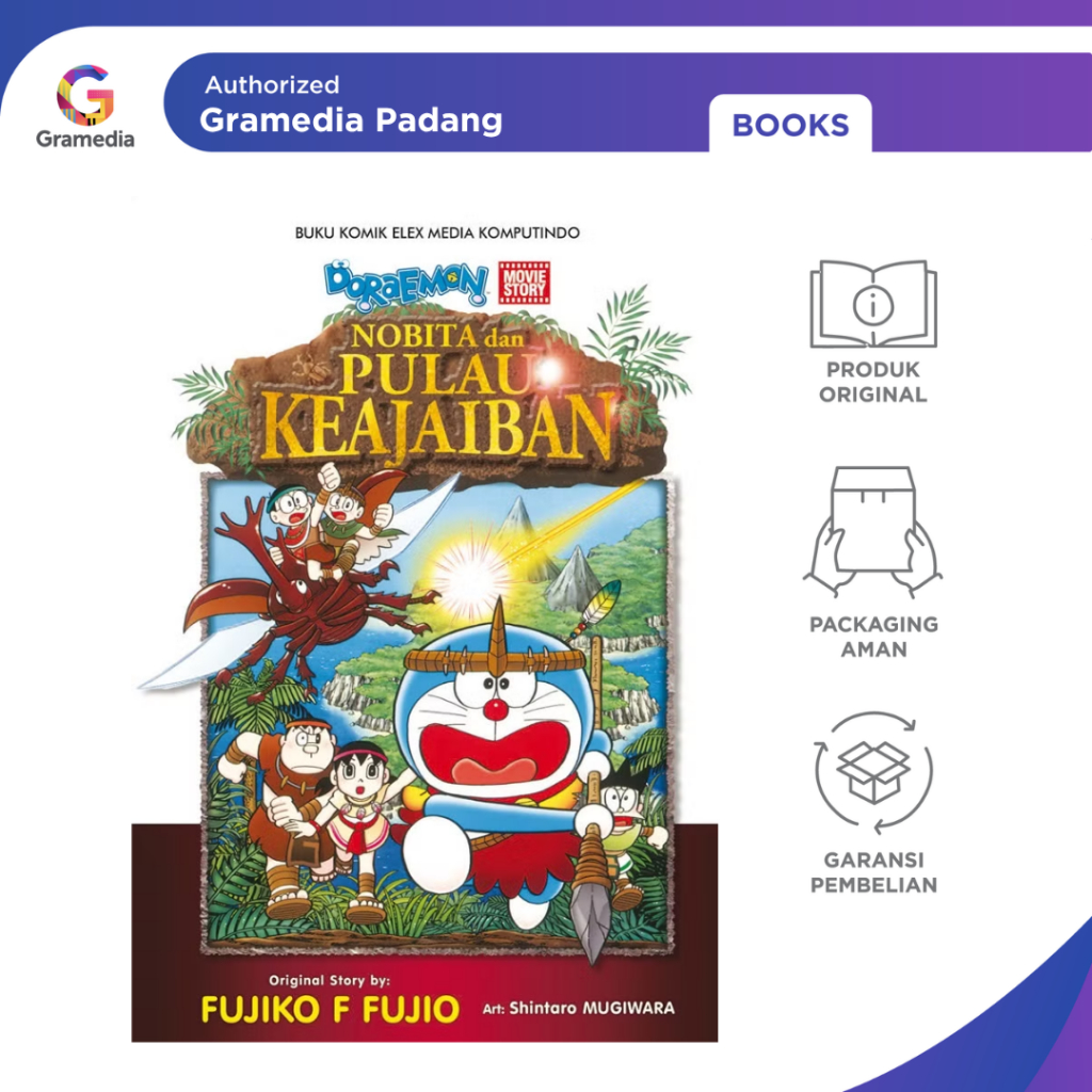 Gramedia Padang - Doraemon Movie Story: Nobita Dan Pulau Keajaiban