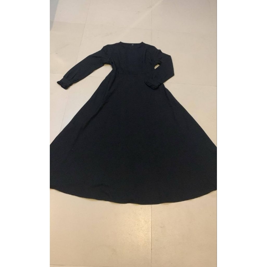 preloved gamis hitam size S