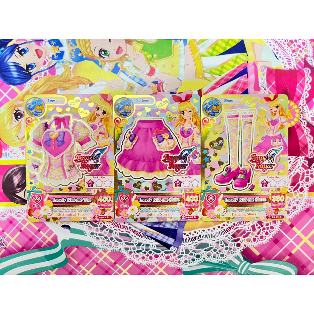 Kartu Aikatsu Ichigo Hoshimiya Lovely Kiss Me Set Angely Sugar Consellation Pisces Zodiak Zodiac Ori