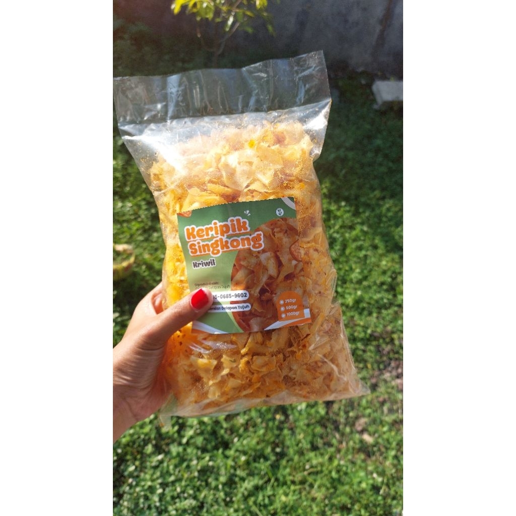 

Cemilan Keripik singkong kriwil