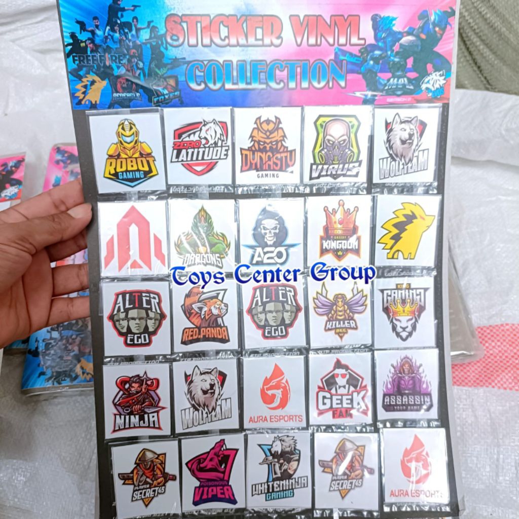 

Lembaran Stiker VinyL Game isi 25pcs