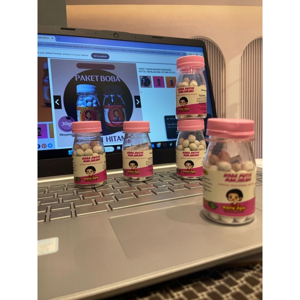 

Cahayadstore Boba Putih Kemasan Botol Toping Minuman Boba