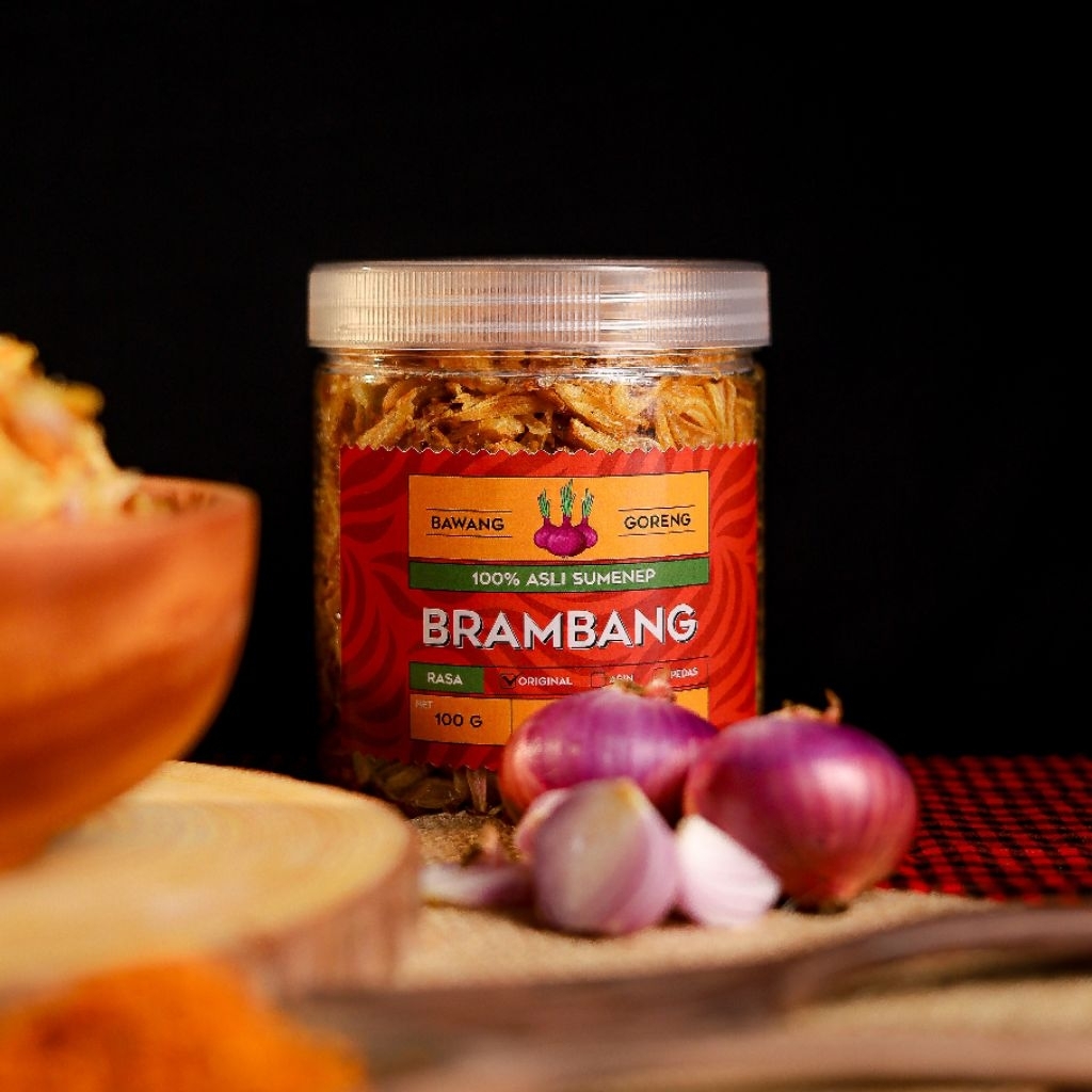 

Brambang 200gr Bawang Goreng Sumenep Asli Original Tanpa Campuran Tepung Premium Super Kriuk Renyah Kemasan Toples Halal