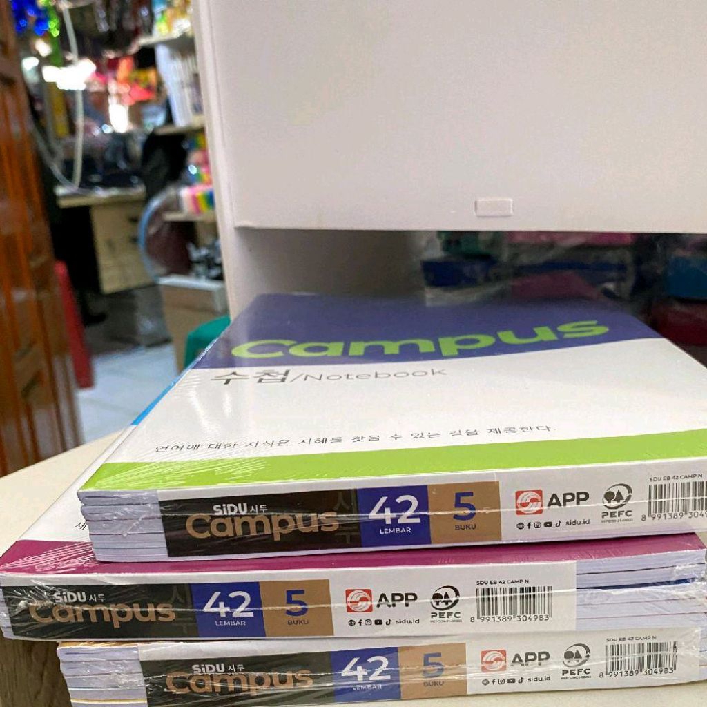 

(PER PAK) BUKU TULIS 42 LEMBAR 5 BUKU BY CAMPUS