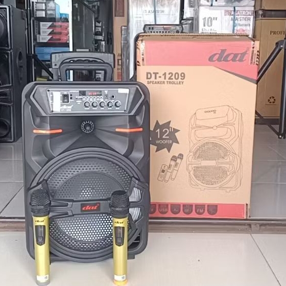 speaker dat 1209 free 2 microphone wireless