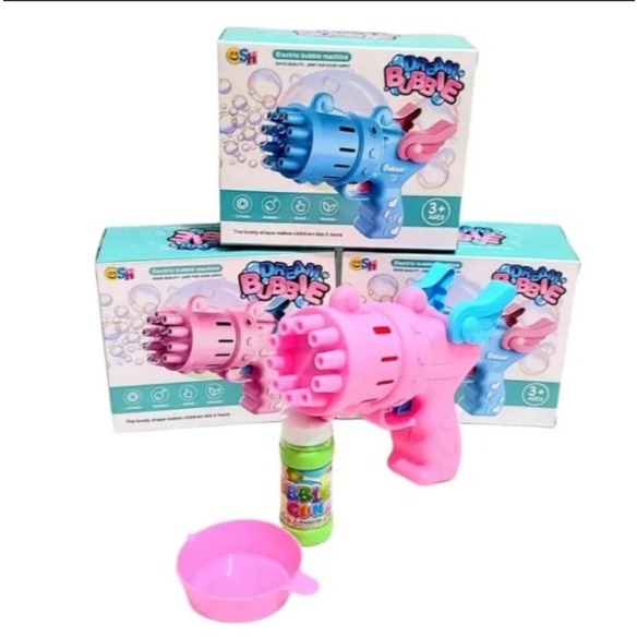 Mainan Dream Bubble Angel Gun | Tembak Tembakan Pistol Gelembung Air Balon Sabun Anak