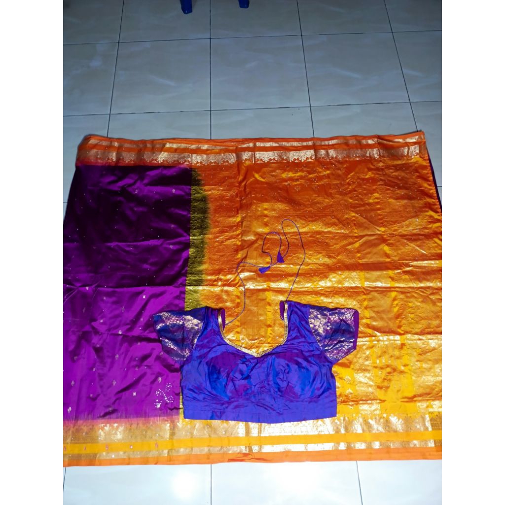 Sari india wanita dewasa ungu hotik2