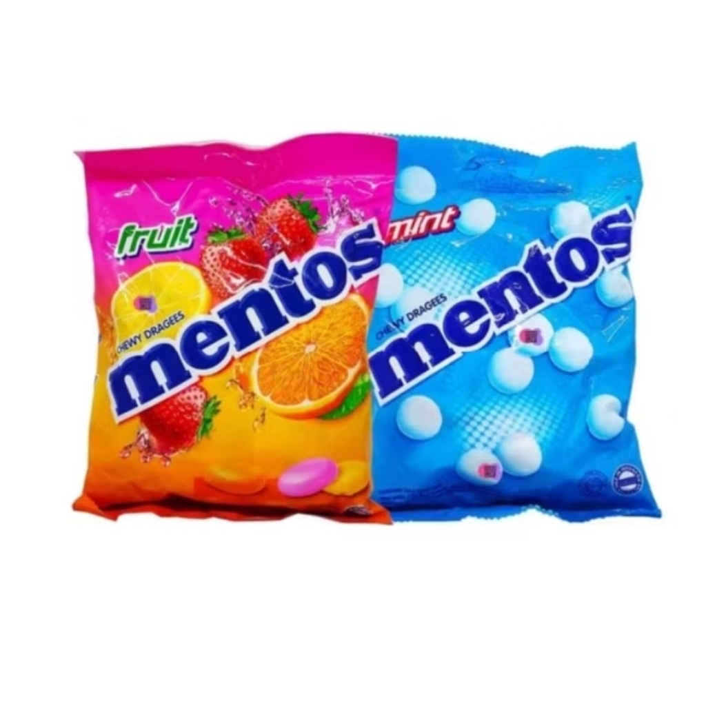 

Permen Mentos 135gr Isi 45 Butir Fruit & Mint - Mentos Permen 135gr