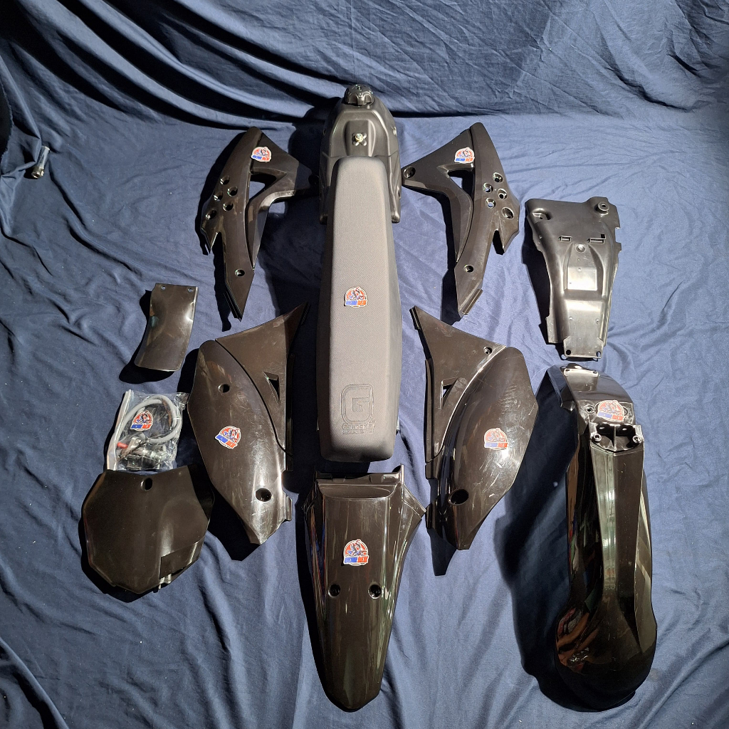 BODYSET GORDON FULL BODY SET KLX 150 GORDON HITAM FULL TANGKI HITAM