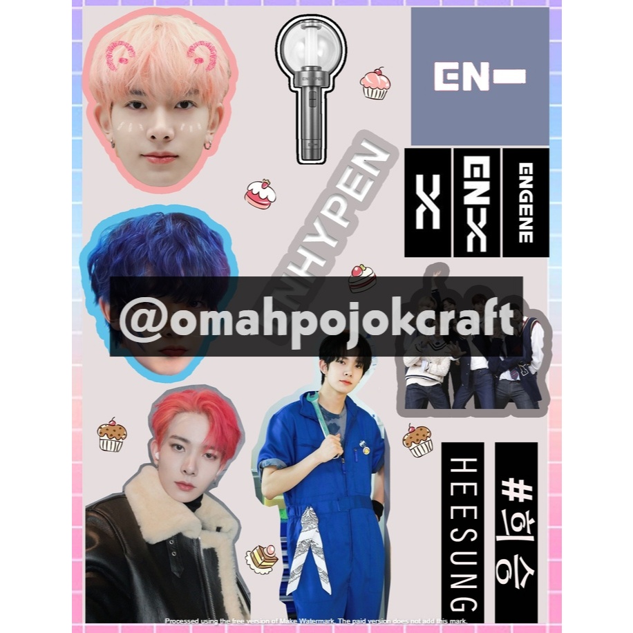 

STIKER KPOP ENHYPEN UNCUTTING | Cute Sticker Enha | Murah Bahan Berkualitas