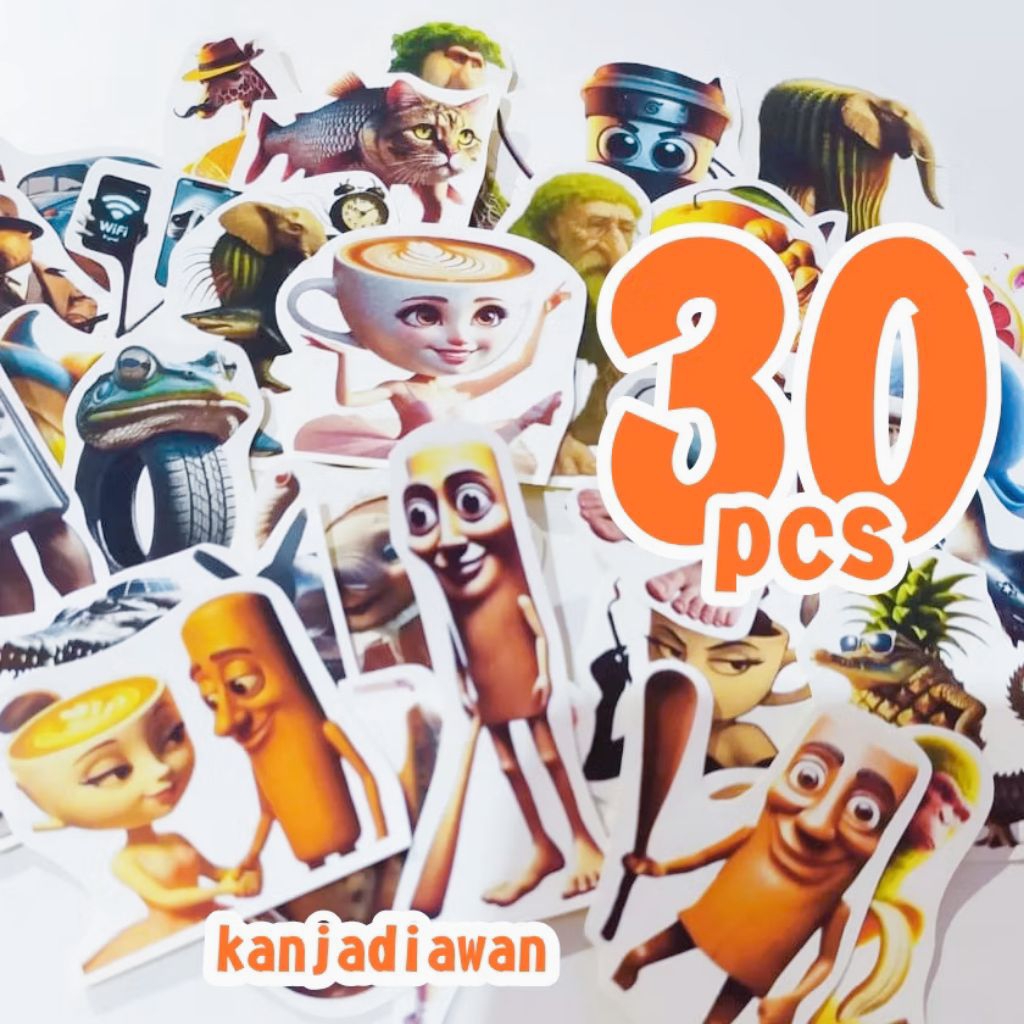 

STIKER ANOMALY ITALIAN BRAINROAT 30pc STIKER VIRAL TUNG TUNG SAHUR