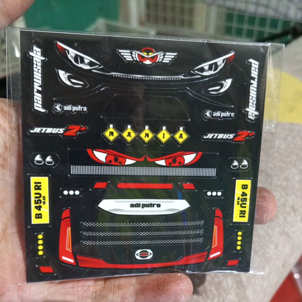 

sticker headlamp jb2 jetbus2 stiker stiker miniatur bis bus