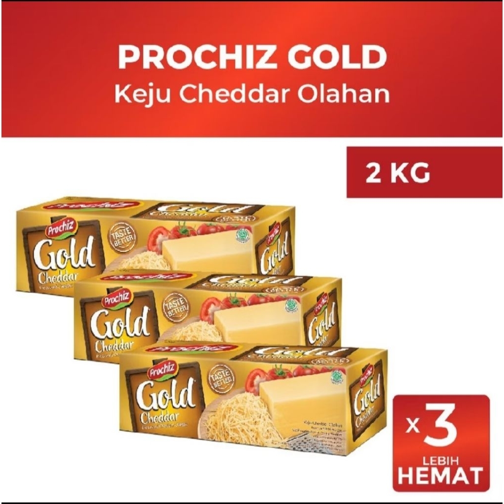 

Keju Prociz Gold 2kg (3pcs)