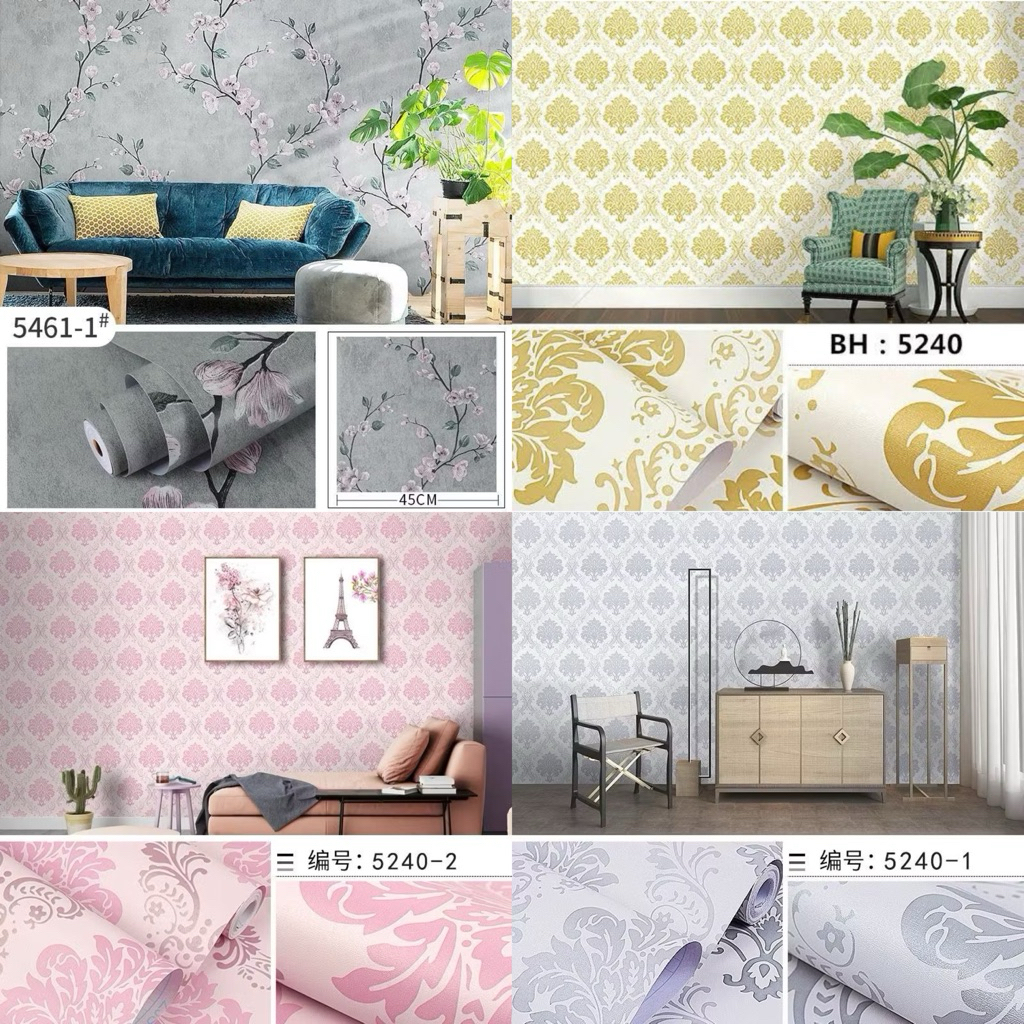 Wallpaper Dinding Motif Batik | Wallpaper Ruang Tamu