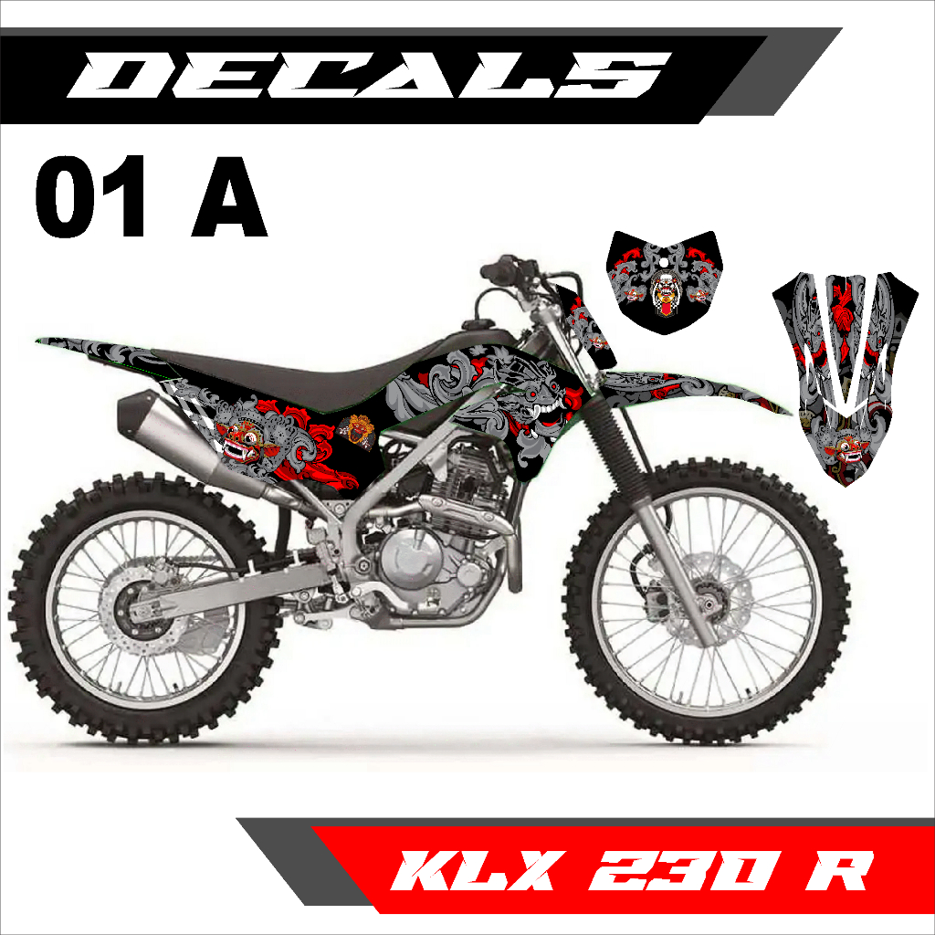 Decal Sticker - Dekal Striping Fullbody KLX 230 R Design BARONG BALI - 01