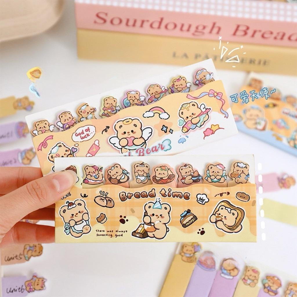 

Kikidoo Sticky Note Pembatas Buku Motif Butter Bear /Capybara – Lucu & Fungsional RT65