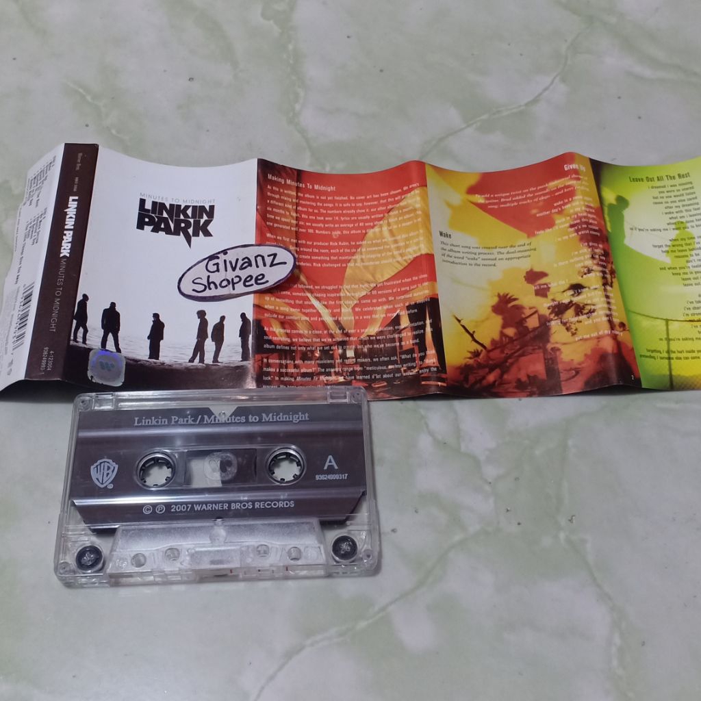 kaset pita LINKIN PARK - Minutes to midnight