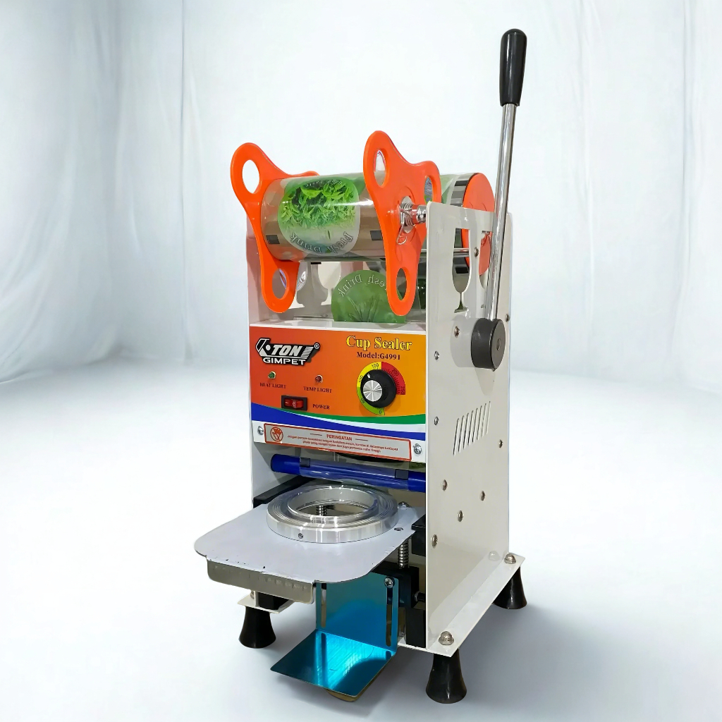 PROMO MURAH  Mesin Cup Sealer GIMPET 8-24 OZ Set Up 26 OZ Maks (Sudah Bisa Semua Ukuran Cup) ETON GI