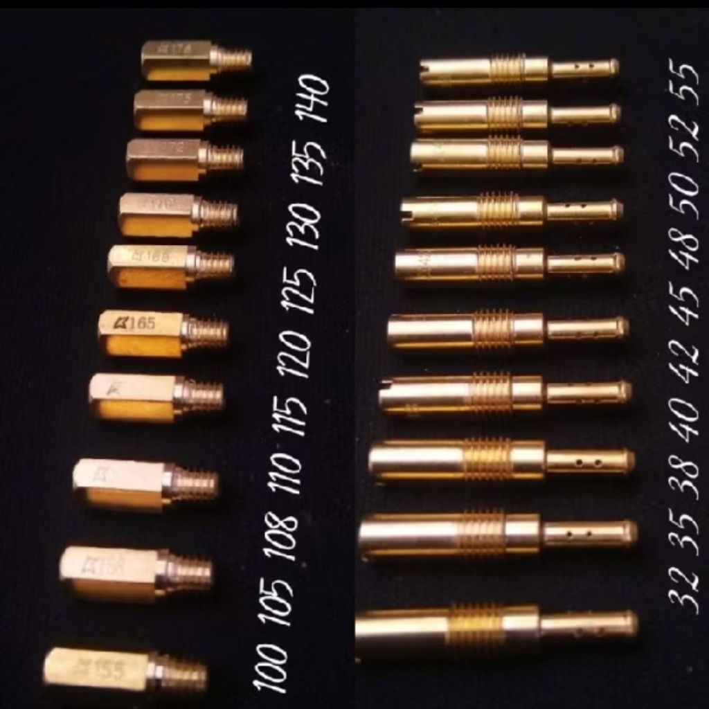 20pcs main jet pilot jet pwk - mainjet pwk 100-140 pilotjet pwk 32-55 keihin spuyer pwk sudco