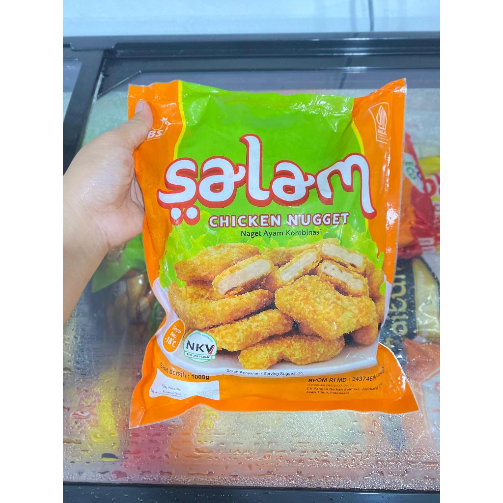 

SALAM NAGET AYAM 1000G 1 KG / CHICKEN NUGGET / AYU PUTRI FROZEN FOOD