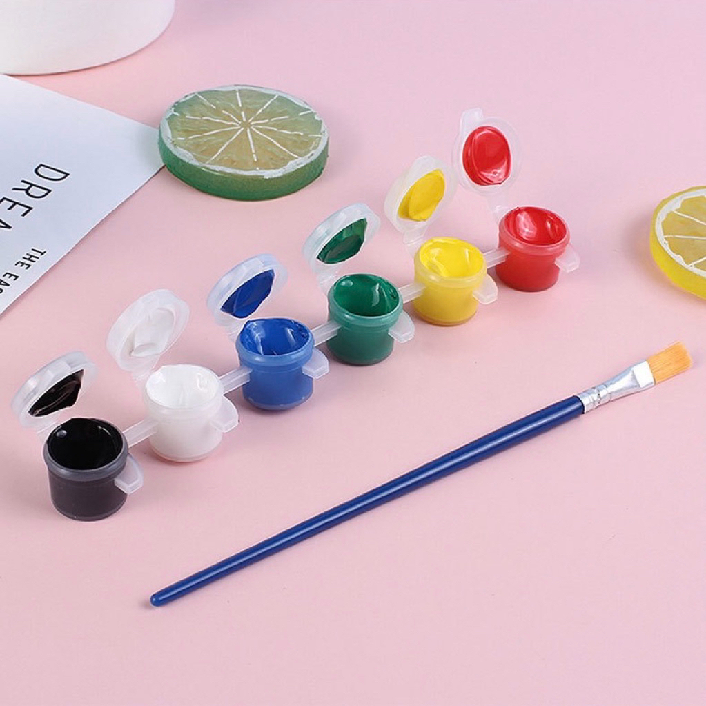 

[HAGO] Set Cat Akrilik Lukis 6 Warna dengan Kuas