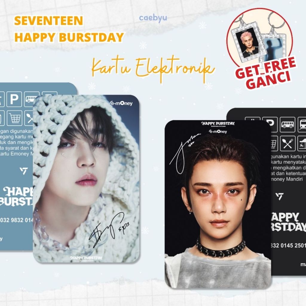 Flazz Seventeen Happy Burstday Thunder Tapcash Brizzi Kartu Elektronik svt carat E Money Tap Cash E-