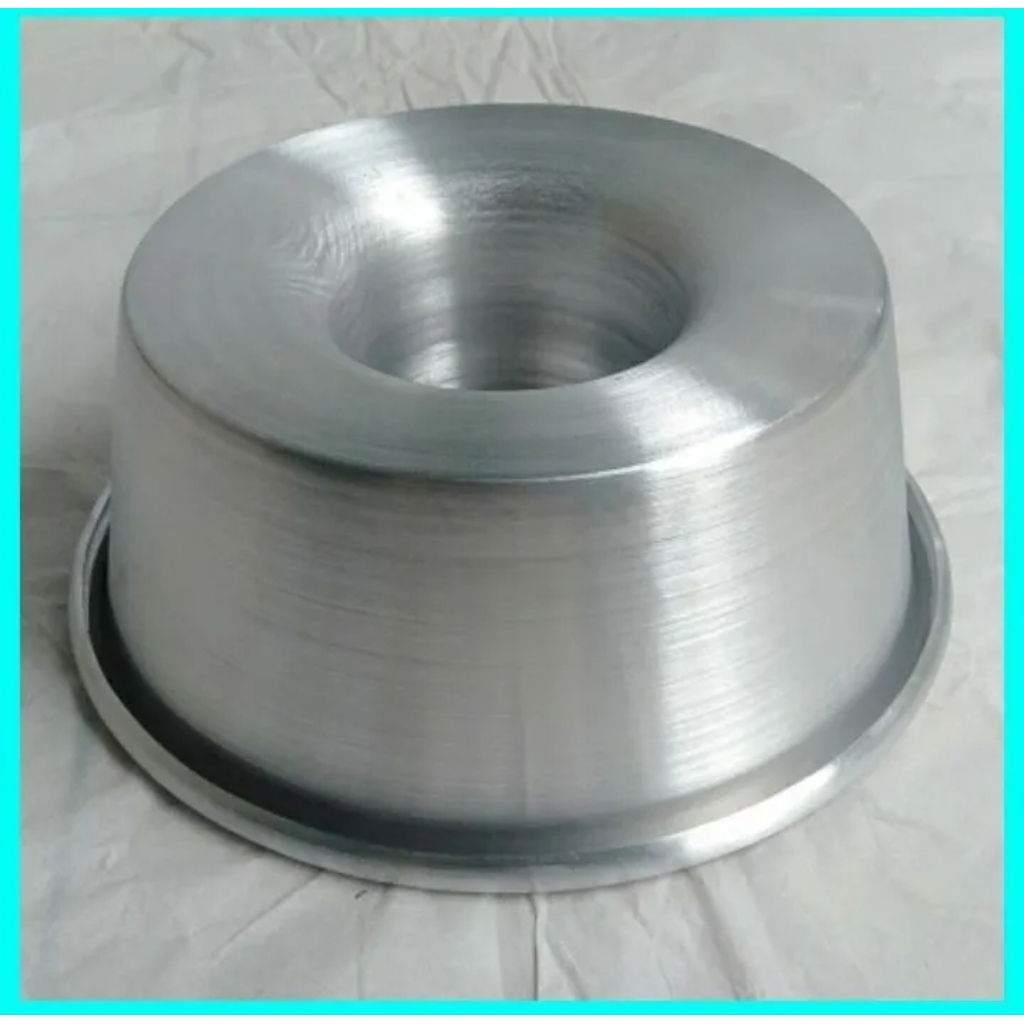 Loyang Tulban Bima Press Ukuran 16 Cm Cm Tinggi 9 Cm / Loyang Kue Bolu Tulban Press Alumunium Tanpa 