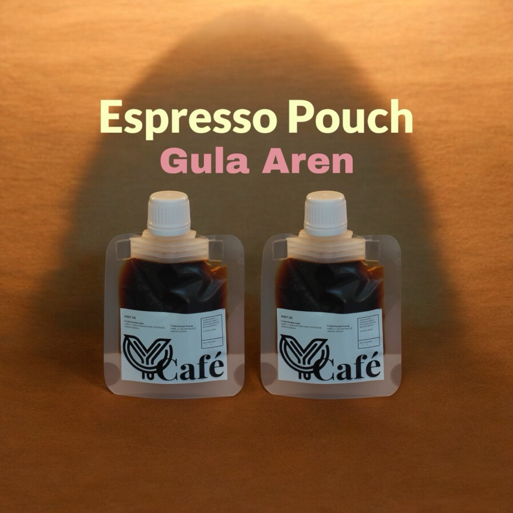 

Espresso Gula Aren 100% Arabica 50ml Kopi Instan Pouch Siap Minum by Y Cafe
