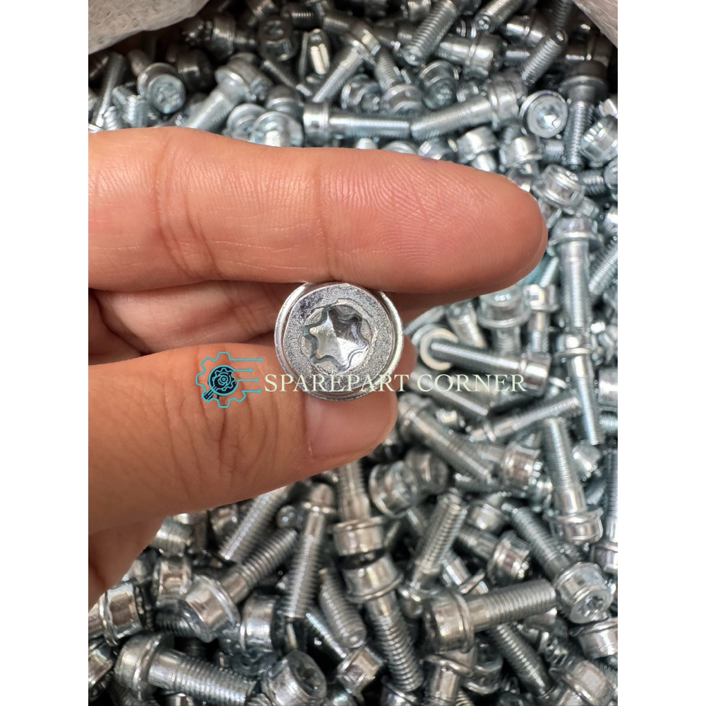 BAUT DUDUKAN KALIPER HONDA M8x25 / BAUT BINTANG BAUT 12 SUPRA FIT 125  BEAT VARIO MEGAPRO