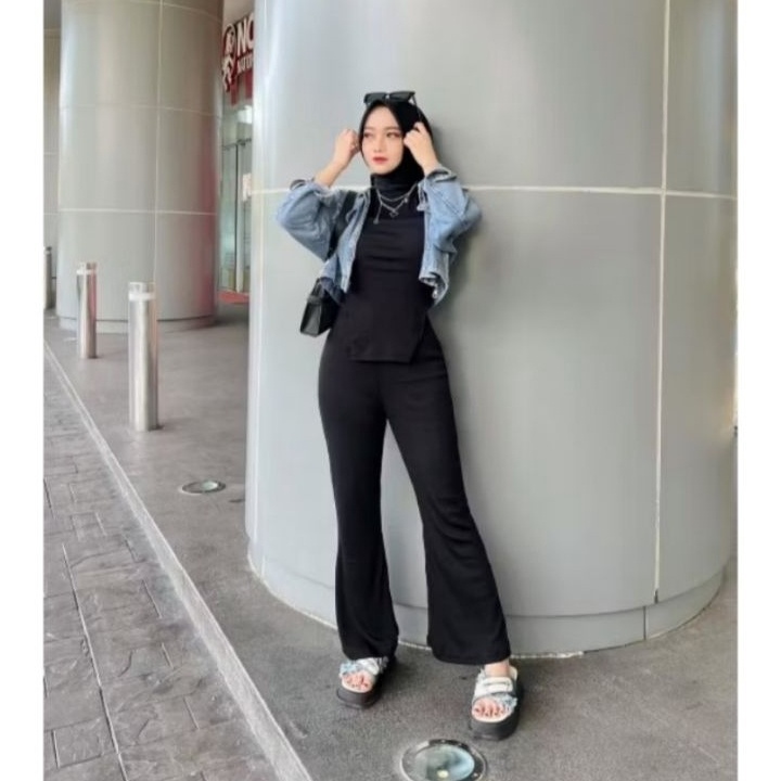 CELANA CUTBRAY PREMIUM CELANA CUTBRAY  celana panjang wanita  celana cutbray pinggang karet