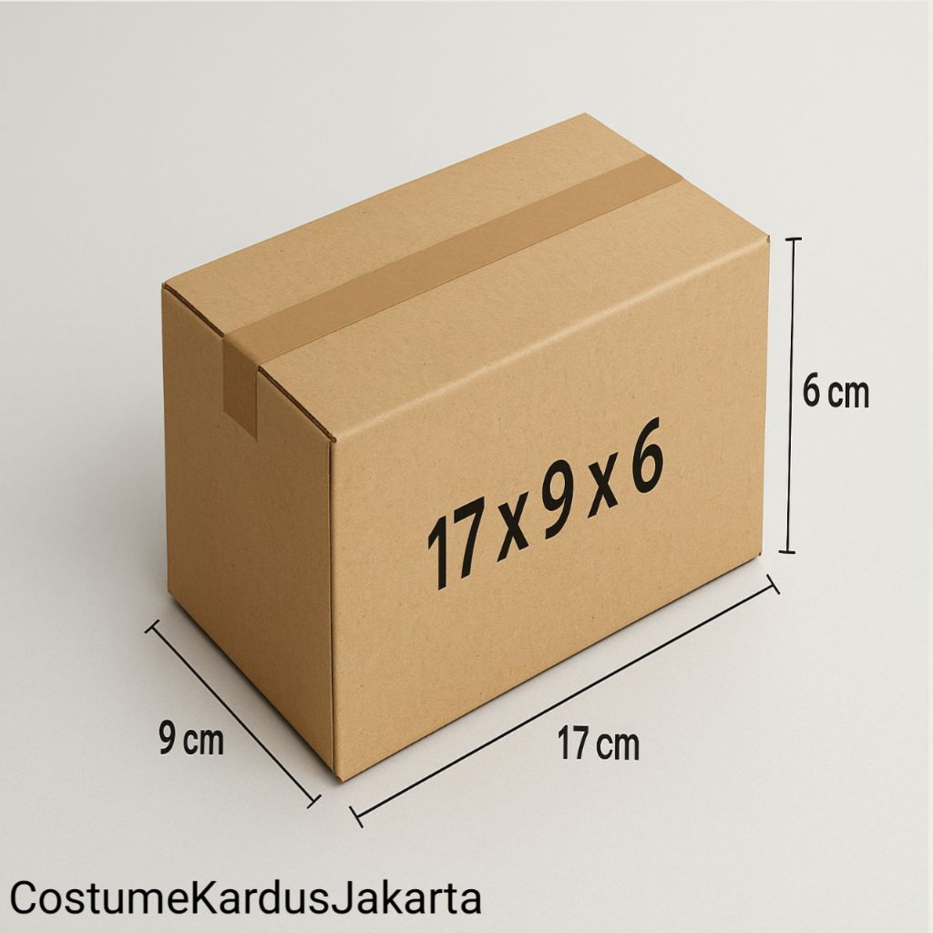 

Kardus Packing Ukuran 17 x 9 x 6 Bahan polos Luar dalam dan tebal