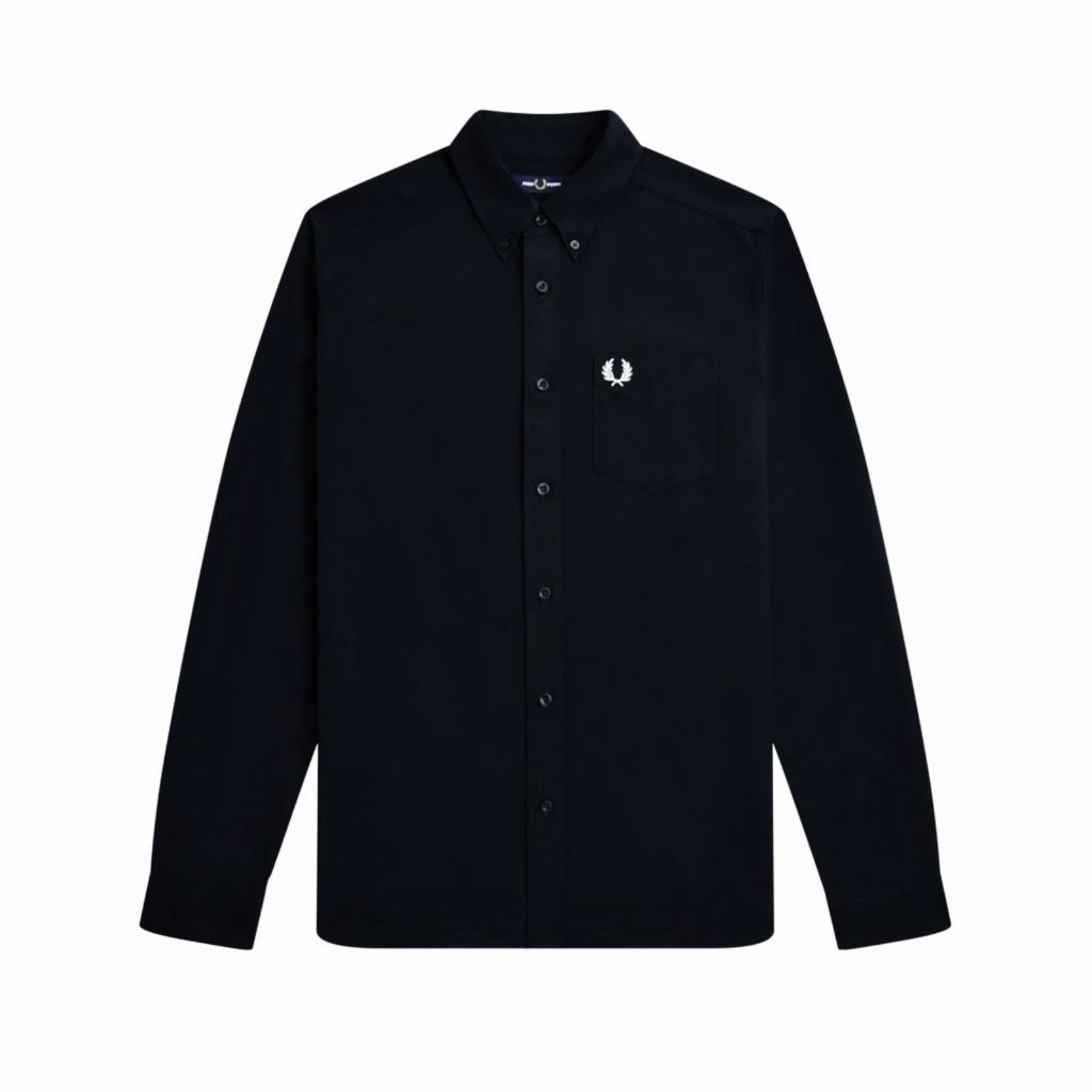 FredPerry Kemeja Pria Lengan Panjang Slim fit