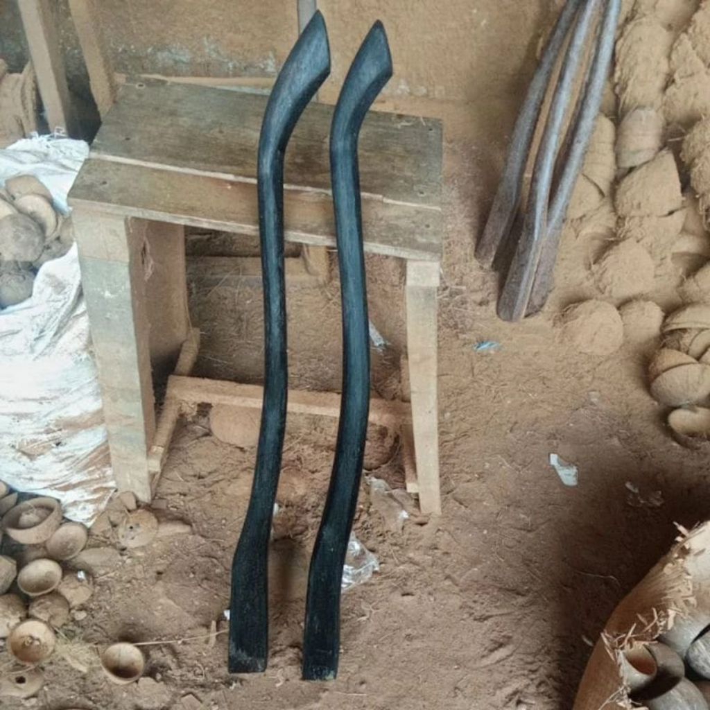 doran cangkul kayu aren/gagang pacul ruyung hitam