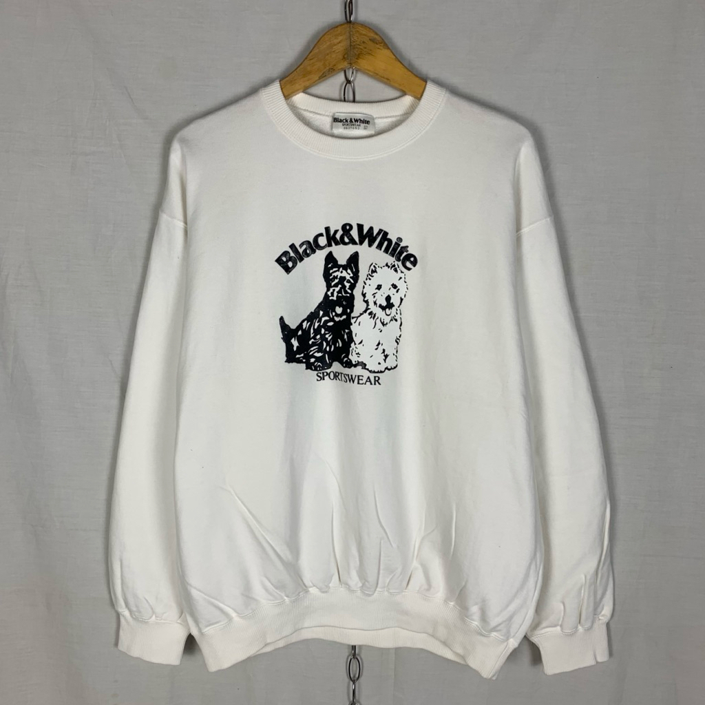 Black & White Sportswear Sweatshirt Crewneck