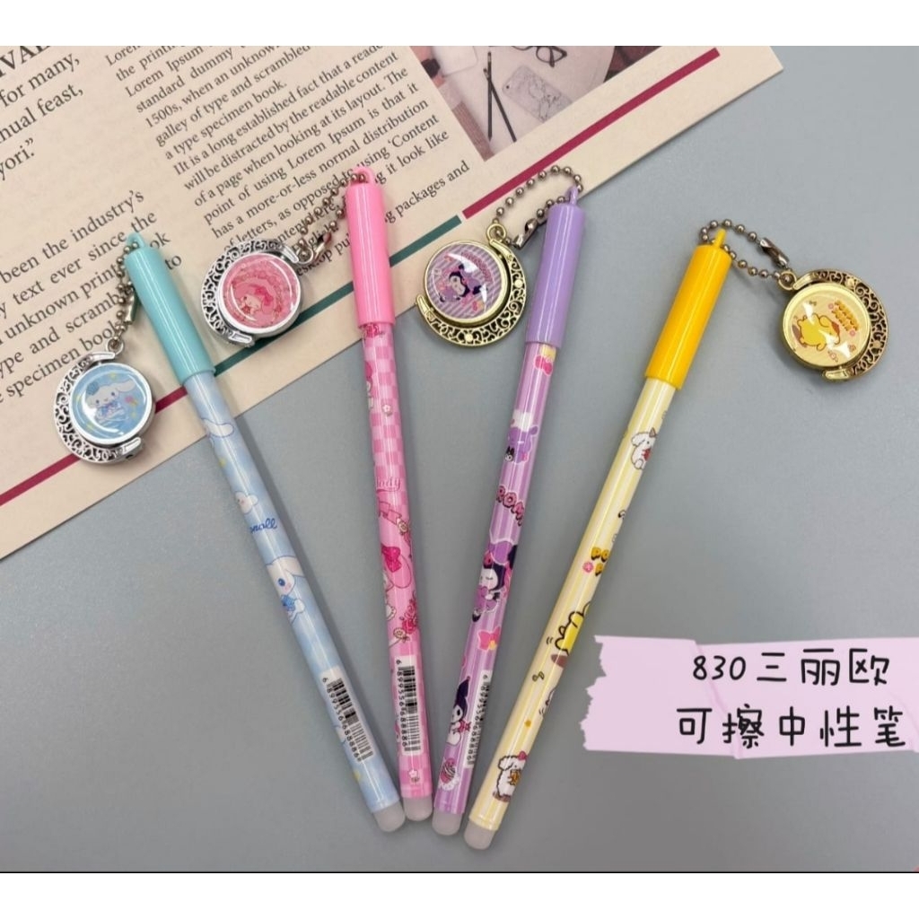 

12pcs Pulpen Kuromi Gantungan Buku Memo Mini || Pulpen Gantungan Pin || Pulpen Kuromi Hiasan || Notes Mini Labubu